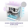 Miniatura de NZXT H6 Flow CC-H61FW-01 Compact Dual-Chamber Mid-Tower ATX Case Blanco White