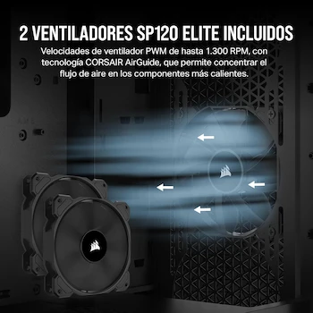 Imagen 4 de Corsair 3000D Airflow Chasis para PC Semitorre ATX Mid-Tower - Negro