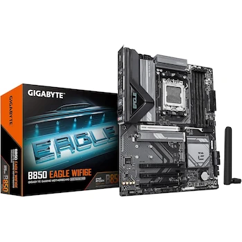 Imagen de referencia para GIGABYTE B850 EAGLE WIFI6E AMD AM5 LGA 1718 Placa Base ATX DDR5 3X M.2 PCIe 5.0 USB-C WIFI6E 1GbE LAN EZ-Latch 5 años garantía Negro