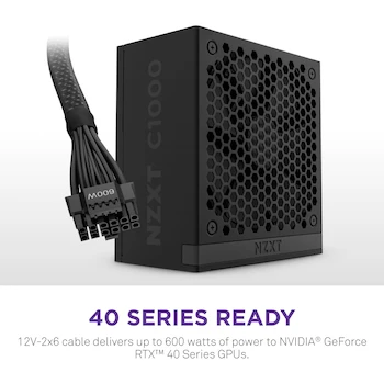 Imagen 4 de NZXT C1000 Fuente de Poder 1000W 80 Plus Gold ATX 3.1 Modular Negro