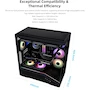 Miniatura de Lian Li Vector V100 Black – ARGB Full Tower ATX/mATX/ITX Case Pro Gaming Look