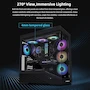 Miniatura de Lian Li Vector V100 Black – ARGB Full Tower ATX/mATX/ITX Case Pro Gaming Look