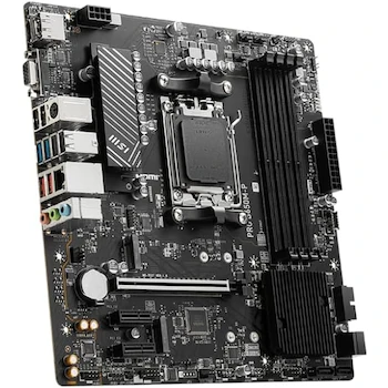 Imagen 2 de MSI PRO B650M-P ProSeries Motherboard, Black, mATX, 244mm x 244mm, AMD B650 Chipset, AM5 Socket, DDR5 up to 256GB, AMD Ryzen 9000/8000/7000 Series Desktop Processors