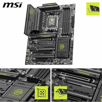 Imagen 3 de MSI MAG X870E Tomahawk WiFi - Placa Base ATX para AMD Ryzen Serie 9000/8000/7000, AM5, DDR5, Wi-Fi 6E, Bluetooth 5.3
