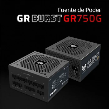 Imagen 2 de Balam Rush GR Burst GR750G Fuente de Poder ATX 750W 80 Plus Gold Totalmente Modular Negro BR-937665