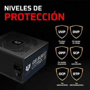 Imagen 4 de Balam Rush GR Burst GR750G Fuente de Poder ATX 750W 80 Plus Gold Totalmente Modular Negro BR-937665