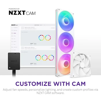 Imagen 5 de NZXT Control Hub AC-CRFR1-B1 - Iluminación RGB Digital y Controlador PWM para hasta 5 Ventiladores o 4 Single-Frame Fans - Matte Black