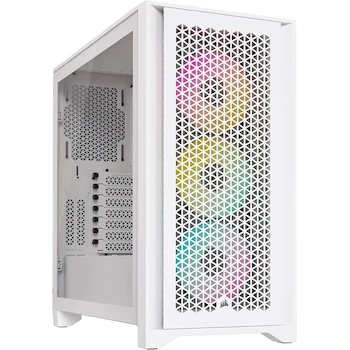 Imagen de referencia para Corsair iCUE 4000D RGB Airflow Semitorre Mid-Tower, 3 Ventiladores AF120 RGB Elite, Controlador iCUE Lighting Node Pro, Blanco Verdadero