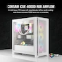 Miniatura de Corsair iCUE 4000D RGB Airflow Semitorre Mid-Tower, 3 Ventiladores AF120 RGB Elite, Controlador iCUE Lighting Node Pro, Blanco Verdadero