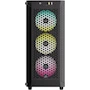Miniatura de Corsair Caja para PC ATX 480T RGB de Cristal Templado, Modelo CC-9011272-WW, Color Negro, Dimensiones 47,6 x 21,4 x 44,6 cm, Serie RVB 480T, Capacidad para hasta 3 unidades SSD