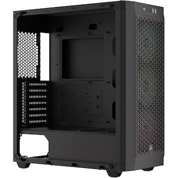 Imagen 3 de Corsair Caja para PC ATX 480T RGB de Cristal Templado, Modelo CC-9011272-WW, Color Negro, Dimensiones 47,6 x 21,4 x 44,6 cm, Serie RVB 480T, Capacidad para hasta 3 unidades SSD