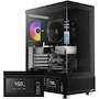 Miniatura de GAMDIAS ATLAS E1 Black ATX Mid Tower Carcasa para PC con Vidrio Templado y LCD