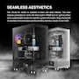 Miniatura de GAMDIAS ATLAS E1 Black ATX Mid Tower Carcasa para PC con Vidrio Templado y LCD