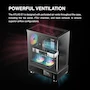 Miniatura de GAMDIAS ATLAS E1 Black ATX Mid Tower Carcasa para PC con Vidrio Templado y LCD
