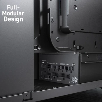 Imagen 4 de MSI MPG A1000G PCIE 5 & ATX 3.0 Fuente de alimentación para Juegos, Color Negro, Modelo MPG A1000G, Serie MPG, Capacidad 1000W, Formato ATX, Tamaño 29.21 x 24.13 x 13.72 cm
