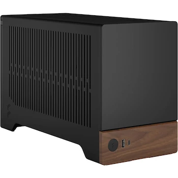 Imagen 5 de Fractal Design Terra Graphite - Panel Frontal de Madera de Nogal - Small Form Factor - Estuche Mini ITX - Paneles de Aluminio Anodizado