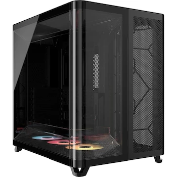 Imagen de referencia para Corsair AIR 5400 RS-R ARGB Caja para PC Semitorre Panorámica de Triple Cámara - Negro - Modelo CC-9011318-WW - Serie AIR 5400 - Tamaño Mid-Tower 469mm Alto x 468mm Ancho x 340mm Profundidad - ASIN B0FJ8SWG15