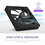 Miniatura de NZXT F120P - Ventiladores de Presión Estática de 120 mm, Paquete Individual, Color Negro