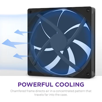 Imagen 4 de NZXT F120P - Ventiladores de Presión Estática de 120 mm, Paquete Individual, Color Negro