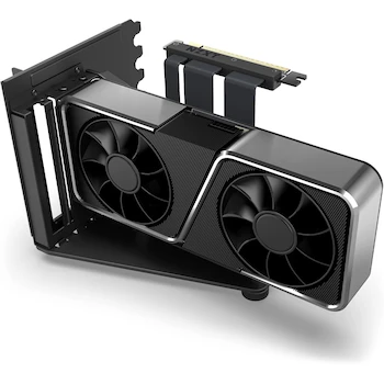 Imagen 5 de NZXT Kit de Montaje Vertical de GPU AB-RH175-B1 - 175 mm - Cable Elevador PCIe 4.0 x16 - Soporte de GPU - Soporte de Acero Resistente - Color Negro