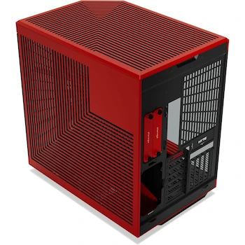 Imagen 5 de HYTE Y70 Funda para PC ATX Mid-Tower de Vidrio Templado Panorámico Doble Cámara con Cable Elevador PCIe 4.0 Incluido, Modelo CS-HYTE-Y70-BR, Color Rojo