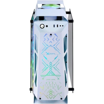Imagen 2 de Gabinete Gamer Micro Tower Xzeal IR02 M-ATX con Panel Izquierdo de Vidrio Templado, Panel Derecho de Vidrio Templado y Metal, Color Blanco, Dimensiones 230x432.5x543 mm, Compatible con Placas Madre Micro ATX y Mini ITX