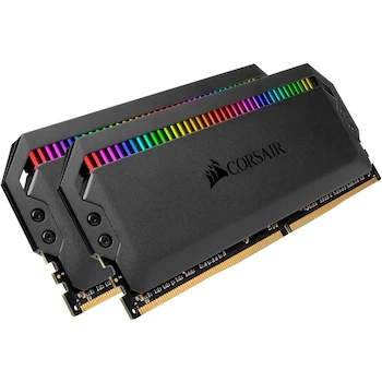 Imagen 2 de Corsair Dominator Platinum RGB Kit de Memoria 16GB (2x8GB) DDR4 3200MHz C16 Negro con Iluminación LED RGB