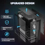 Miniatura de darkFlash DS900 ATX Mid-Tower PC Case, Full View Dual Tempered Glass, 4 PWM ARGB Fans Pre-Installed, Type C Port, Black