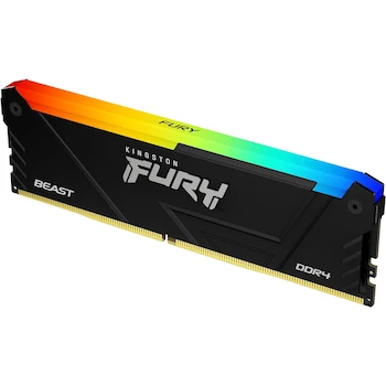 Imagen 2 de Kingston FURY Beast Black RGB DDR4 8GB 3600MT/s DIMM 288-Pin KF436C17BB2A/8