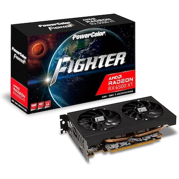 Imagen de referencia para PowerColor AMD Radeon RX 6500XT Fighter Tarjeta Gráfica 4GB GDDR6