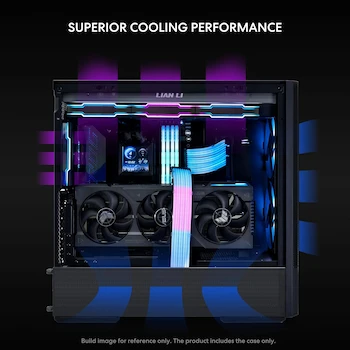 Imagen 4 de Lian Li Lancool 207 Black – ARGB 140mm + PWM 120mm Mesh ATX Mid-Tower Gamer Case