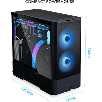 Imagen 5 de Lian Li Lancool 207 Black – ARGB 140mm + PWM 120mm Mesh ATX Mid-Tower Gamer Case