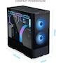 Miniatura de Lian Li Lancool 207 Black – ARGB 140mm + PWM 120mm Mesh ATX Mid-Tower Gamer Case