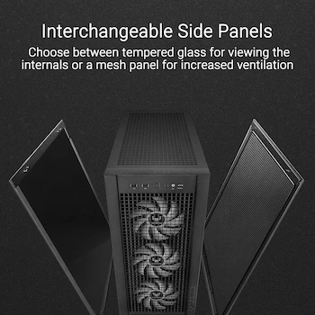 Imagen 3 de ASUS TUF Gaming GT302 ARGB White Edition ATX Mid-Tower PC Case, Supports EATX (12"x10.9")/ATX/Micro-ATX/Mini-ITX, Dimensions 235x520x485mm, Drive Bays: 2x2.5", 2x2.5"/3.5" Combo, Expansion Slots: 8 + 3 Vertical