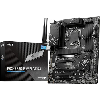 Imagen de referencia para MSI PRO B760-P WiFi DDR4 ProSeries Motherboard Modelo PROB760PWIFID4 Soporta Procesadores Intel 12th/13th/14th Gen LGA 1700 ATX con Wi-Fi 6E y Bluetooth 5.3