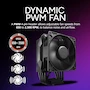 Miniatura de Cooler Master Hyper 411 Nano CPU Air Cooler Negro, Ventilador SickleFlow 92 PWM, 136 mm de Altura, Cubierta Superior Elegante, Serie Hyper
