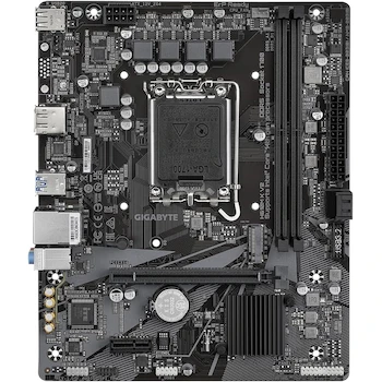 Imagen 2 de Gigabyte Placa Base H610M K V2 Rev. 1.0, Color Negro, Formato Micro ATX, Tamaño 22.6cm x 18.5cm, Socket LGA1700, Chipset Intel H610, Serie H610, Capacidad Memoria DDR5 hasta 128GB (2 DIMM)