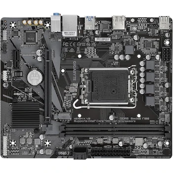 Imagen 4 de Gigabyte Placa Base H610M K V2 Rev. 1.0, Color Negro, Formato Micro ATX, Tamaño 22.6cm x 18.5cm, Socket LGA1700, Chipset Intel H610, Serie H610, Capacidad Memoria DDR5 hasta 128GB (2 DIMM)