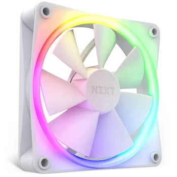 Imagen de referencia para NZXT AER F120 RGB White - Ventilador de Caja 120mm Alto Rendimiento Flujo de Aire Individual RGB
