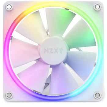 Imagen 2 de NZXT AER F120 RGB White - Ventilador de Caja 120mm Alto Rendimiento Flujo de Aire Individual RGB