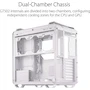 Miniatura de ASUS TUF Gaming GT502 White Mid-Tower ATX Case con Paneles de Vidrio Templado (TG), Soporte M-ATX/ATX/Mini-ITX, Dual Chamber