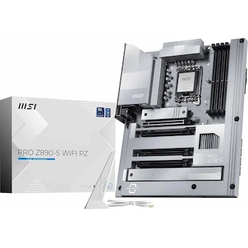 Imagen de referencia para MSI PRO Z890-S WIFI ProSeries - Placa Base ATX para Intel, Color Plata, Modelo PRO Z890-S WIFI, Serie PRO, Dimensiones 304.8mm x 243.84mm