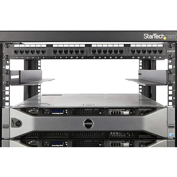 Imagen 5 de StarTech.com UNIRAILS1UB Rieles Universales para Rack 1U 19" 4 Postes Profundidad Ajustable 24-36" Kit de Montaje para Servidor/Red/UPS Negro