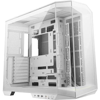 Imagen de referencia para MSI MAG PANO 100L PZ White - Funda de PC para Juegos de Torre Media Premium - Panel Lateral de Vidrio Templado - Caja de Color Blanco