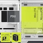 Miniatura de MSI MAG PANO 100L PZ White - Funda de PC para Juegos de Torre Media Premium - Panel Lateral de Vidrio Templado - Caja de Color Blanco