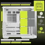Miniatura de MSI MAG PANO 100L PZ White - Funda de PC para Juegos de Torre Media Premium - Panel Lateral de Vidrio Templado - Caja de Color Blanco