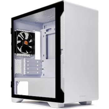 Imagen de referencia para Thermaltake S100 TG Snow - Carcasa Micro Torre MicroATX con Vidrio Templado, Ventilador Trasero 120 mm Preinstalado, Modelo CA-1Q9-00S6WN-00, Color Blanco