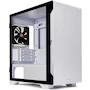 Miniatura de Thermaltake S100 TG Snow - Carcasa Micro Torre MicroATX con Vidrio Templado, Ventilador Trasero 120 mm Preinstalado, Modelo CA-1Q9-00S6WN-00, Color Blanco
