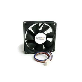 Imagen alusiva al producto StarTech.com FAN8025PWM Ventilador para Computadora 80 mm x 25 mm con Conector PWM 4 Pines Color Negro