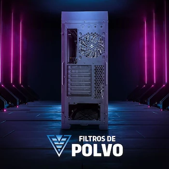 Imagen 4 de GAME FACTOR CSG601 Gabinete Gamer Full ATX Infinity RGB con Control Estructura de Acero Negro